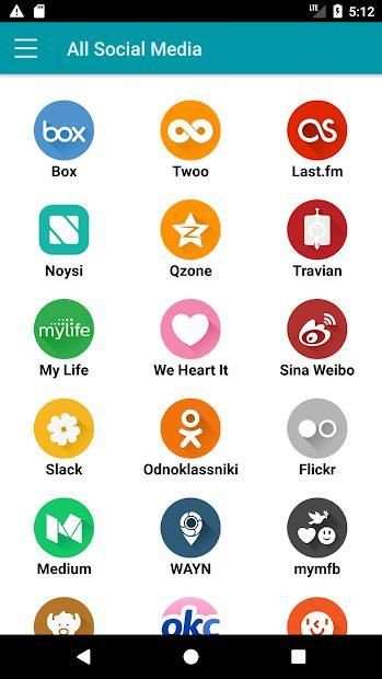 All in Social Networks : All Social Media Apps screenshot 1