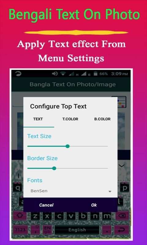 Bangla Text On Photo/Image: ছবিতে বাংলা লিখুন screenshot 2
