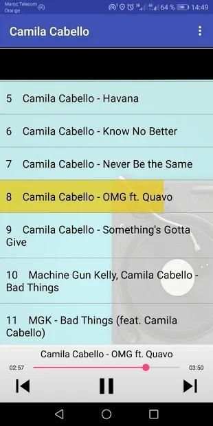 Camila Cabello Songs screenshot 1