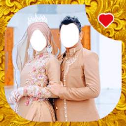 Modern Muslim Wedding Couple Photo Suit