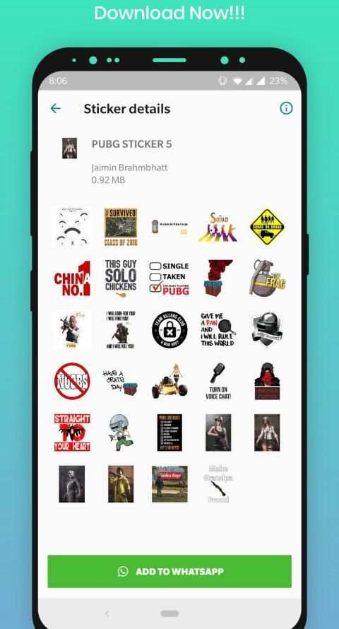 PUBG WA Stickers screenshot 1