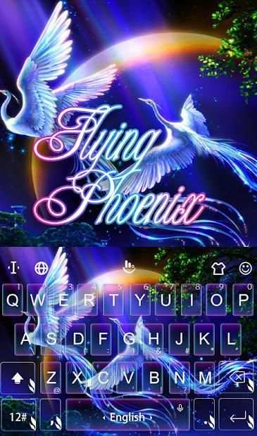 Flying Phoenix Keyboard Theme स्क्रीनशॉट 2