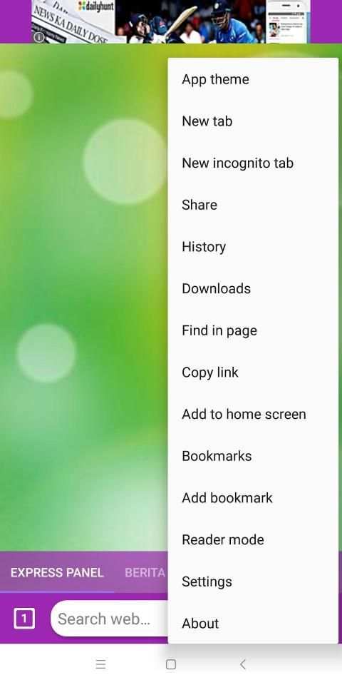 Mini Browser apps screenshot 1
