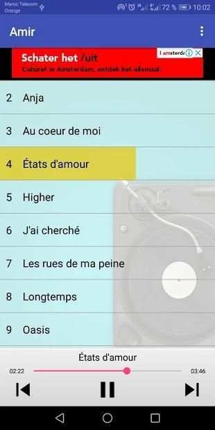 Amir Chansons screenshot 1