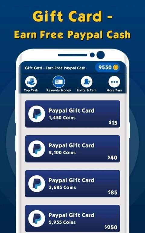 Gift Card - Earn Free Paypal Cash screenshot 1