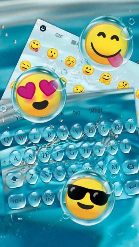 Water Drop Keyboard screenshot 1