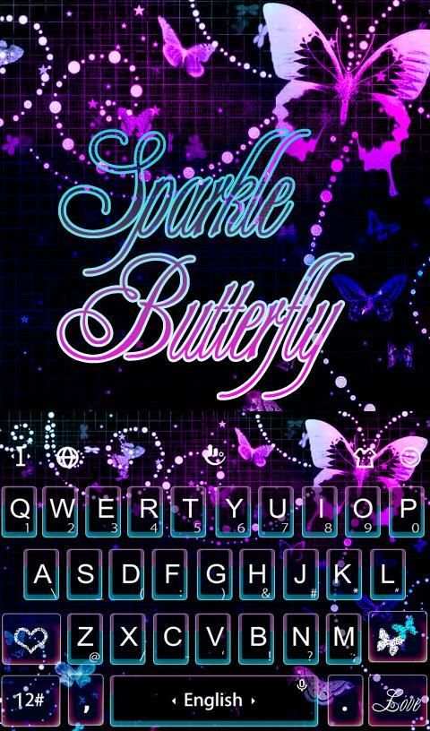 Sparkling Butterfly Keyboard screenshot 6