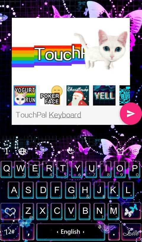 Sparkling Butterfly Keyboard screenshot 2