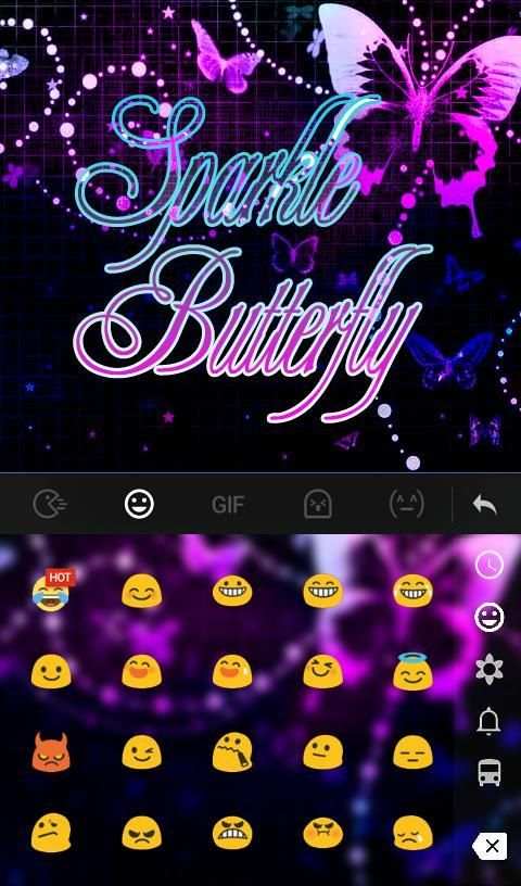 Sparkling Butterfly Keyboard screenshot 4