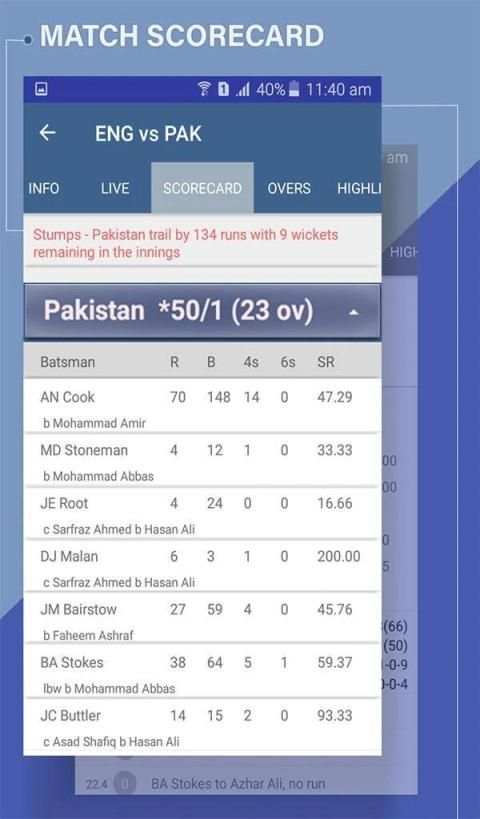Live Cricket Scores , Schedule CricketLivez स्क्रीनशॉट 3