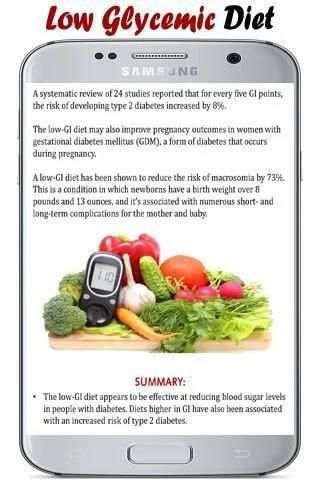 Low Glycemic Diet स्क्रीनशॉट 2
