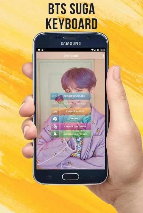 BTS Suga Keyboard KPOP screenshot 3