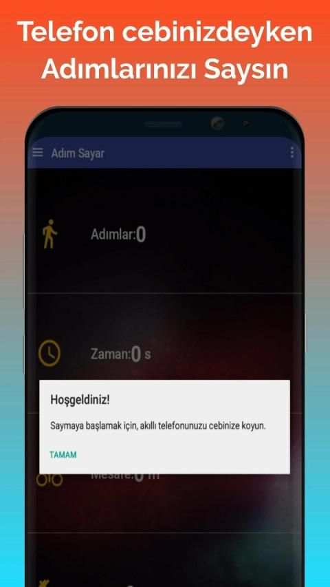 Adım Sayar - Pedometre Kalorimetre Mutlu Adımlar screenshot 9