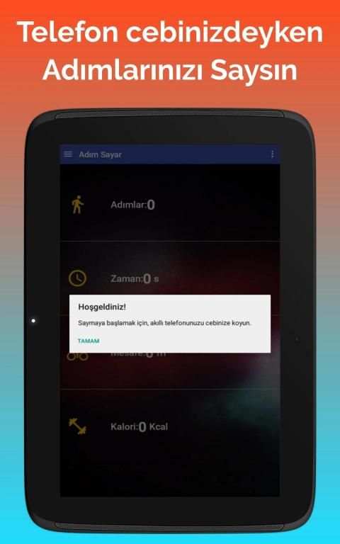 Adım Sayar - Pedometre Kalorimetre Mutlu Adımlar screenshot 1