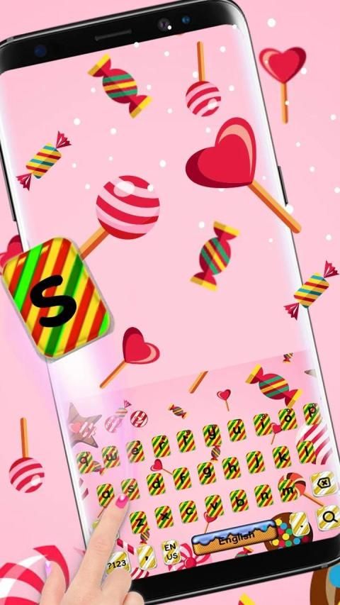 Sweet Candy Keyboard Theme screenshot 3
