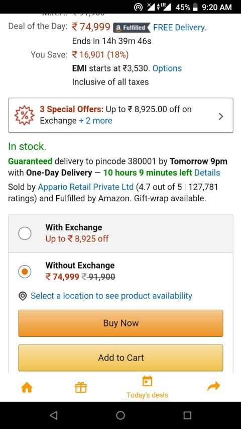 Shopping lite for Amazon screenshot 2