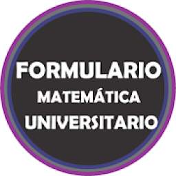 Formulario De Matemática Universitario