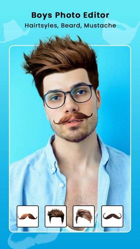 Man Photo Editor - Men Hair Style, Make up, Beard screenshot 5
