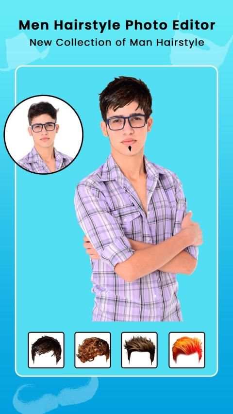 Man Photo Editor - Men Hair Style, Make up, Beard screenshot 1