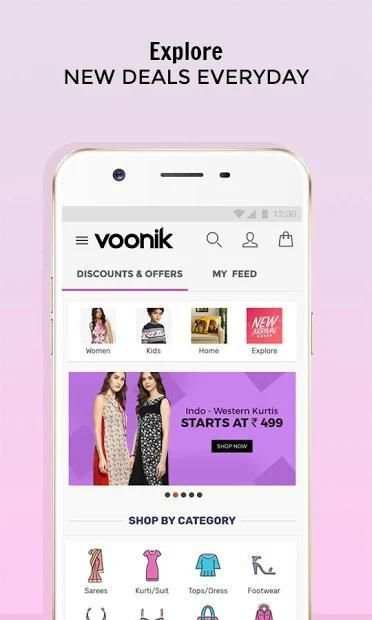 Voonik Online Shopping App स्क्रीनशॉट 2