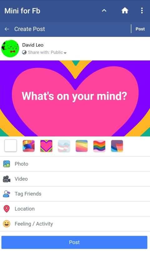 Mini lite for facebook screenshot 4