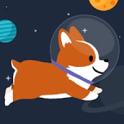 Space Corgi - Dog jumping space travel game