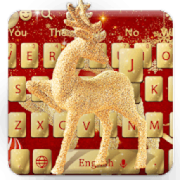 Christmas Gold Elk Keyboard icon