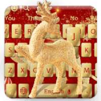 Christmas Gold Elk Keyboard on 9Apps