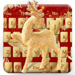 Christmas Gold Elk Keyboard 10001003