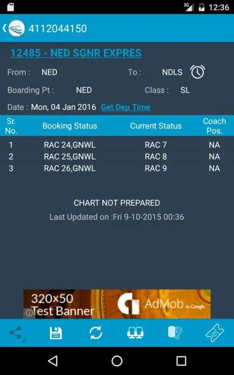 Indian Rail Train Status screenshot 2