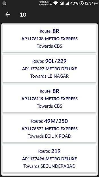 TSRTC - Travel Hyderabad Live City Bus Tracking screenshot 5