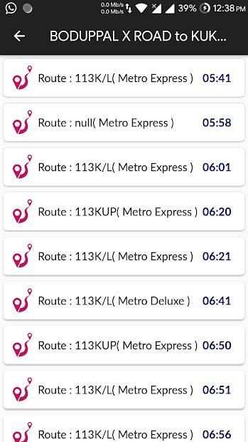 TSRTC - Travel Hyderabad Live City Bus Tracking screenshot 7