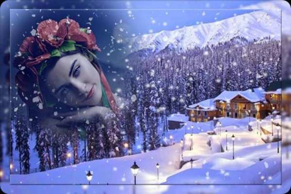 Snowfall Photo Frames screenshot 2