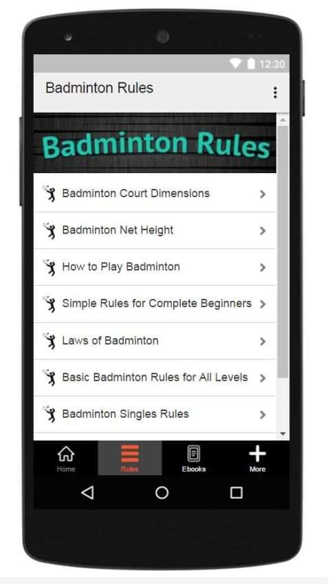 Badminton Rules screenshot 3