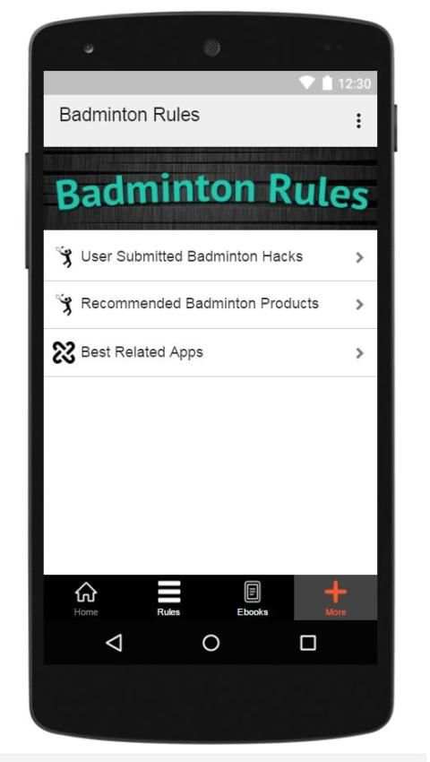 Badminton Rules screenshot 1