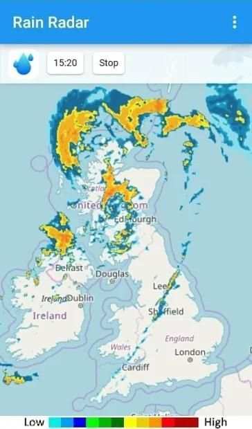 Rain Radar App स्क्रीनशॉट 2