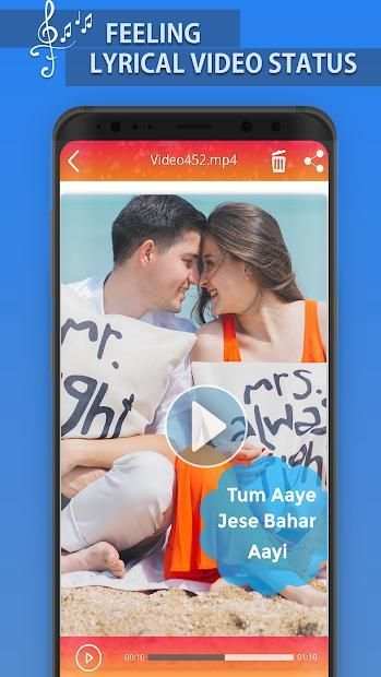 My Photo Feeling Lyrical Video Status Maker स्क्रीनशॉट 2