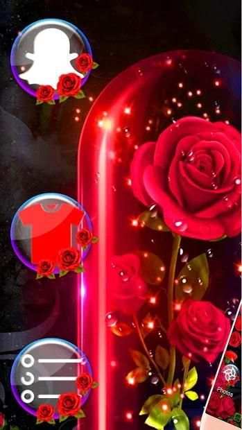 Crystal Rose Love Gravity Theme screenshot 4