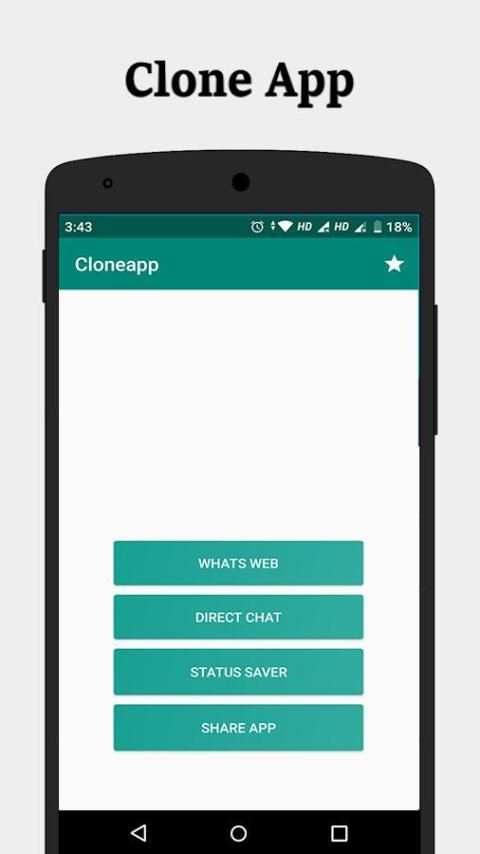 Clonapp Messenger - Status Saver, Direct Chat स्क्रीनशॉट 1