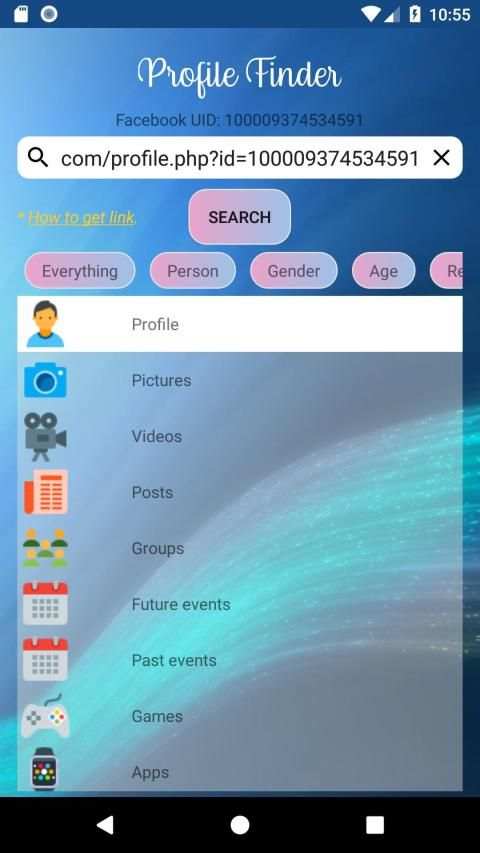 Profile Finder - Stalk On Facebook स्क्रीनशॉट 2