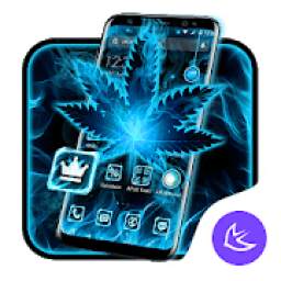 Blue Leaf APUS Launcher theme