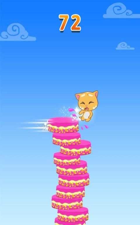 Talking Tom Cake Jump स्क्रीनशॉट 1