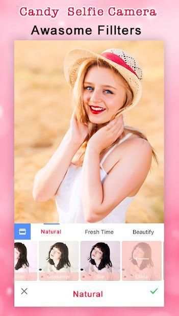 Candy Camera - selfie cam, Beauty Cam Photo Editor स्क्रीनशॉट 1
