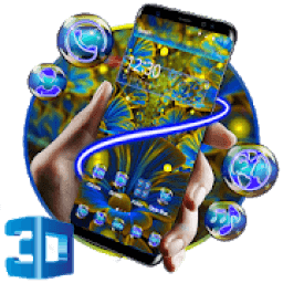 ikon 3D digital flowers theme