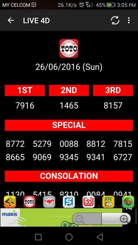 LIVE 4D RESULTS MALAYSIA screenshot 4