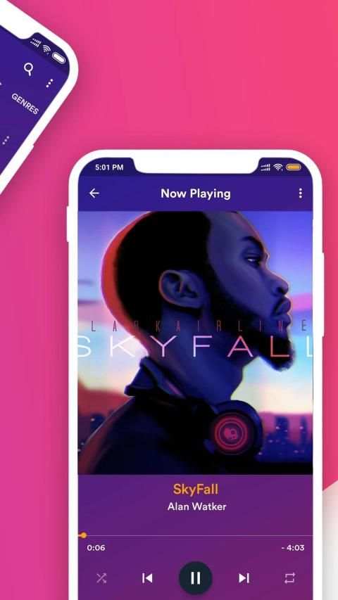 Music Player - Audio Player, MP3 Player स्क्रीनशॉट 2