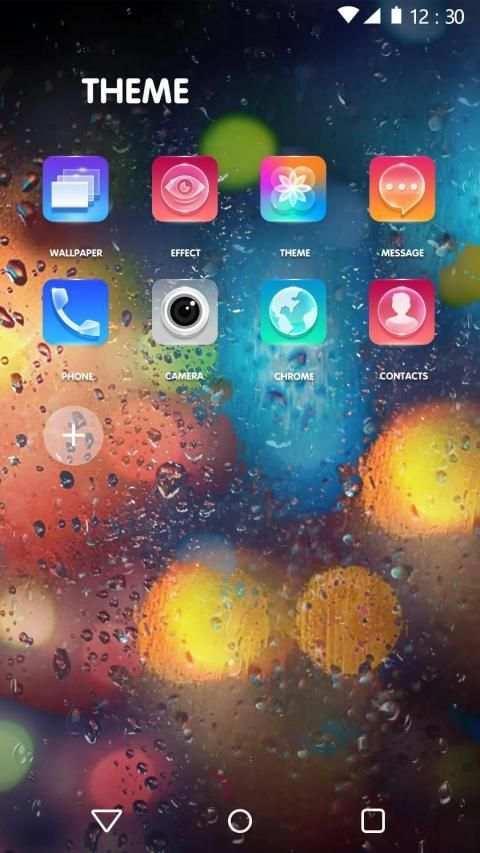 Colored Rain Drops Launcher Theme screenshot 1