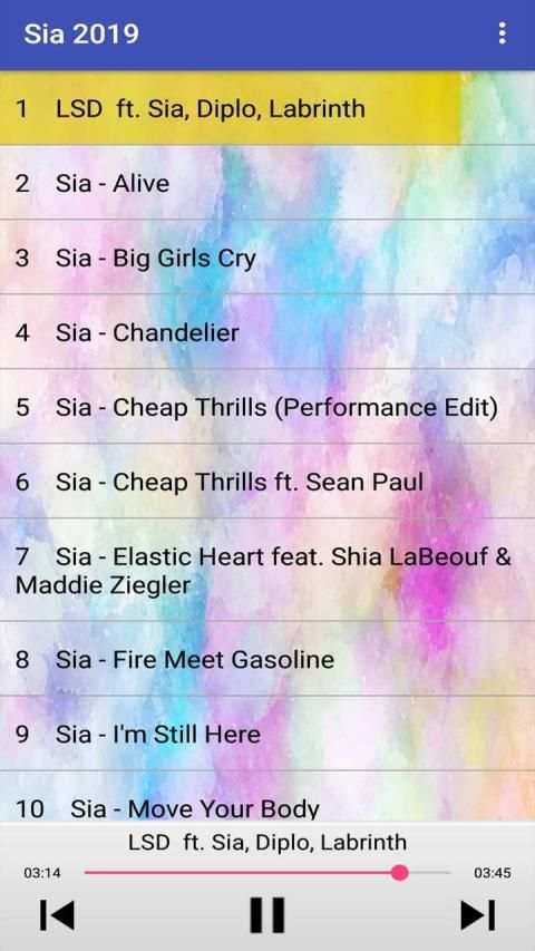 Sia Songs 2019 screenshot 3