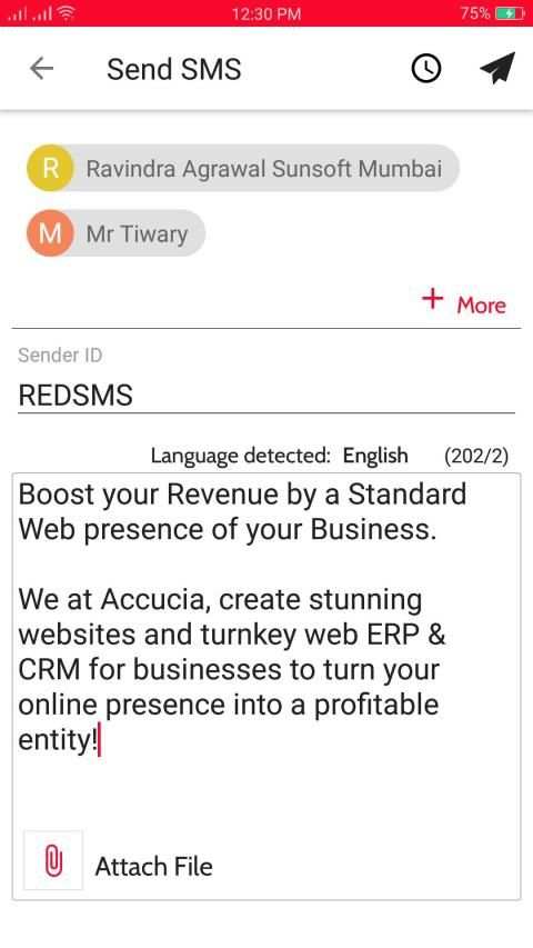 REDSMS - Bulk SMS screenshot 1