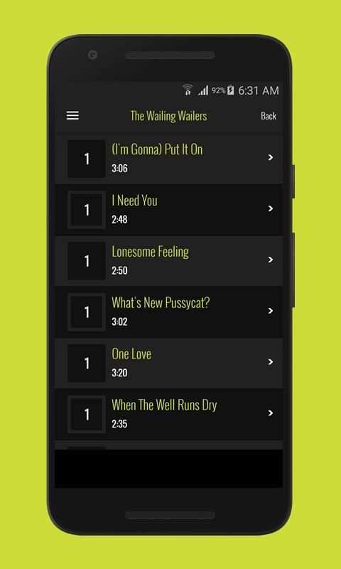 Bob Marley Music Library (Unofficial) screenshot 5